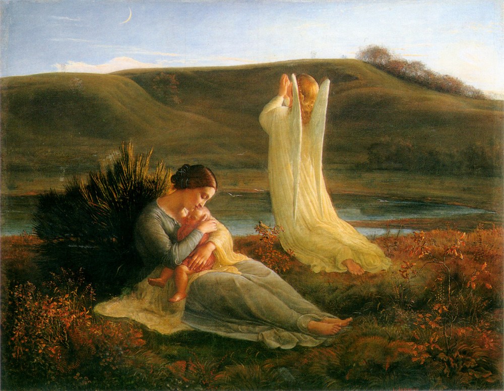 Anne-Francois-Louis Janmot Le Poeme de l'ame - L'Ange et la mere